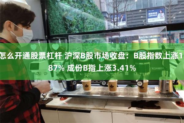 怎么开通股票杠杆 沪深B股市场收盘：B股指数上涨1.87% 成份B指上涨3.41%